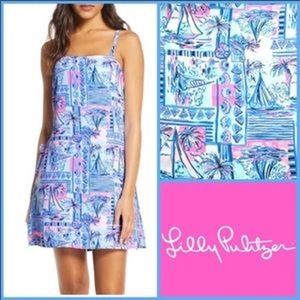 NWT Lilly Pulitzer Sahar Romper Whisper Blue Yeah Buoy Sz 0